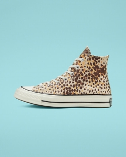 Converse Animal Print Chuck 70 Férfi Magasszárú Világos/Barna | DLZUNGY-HU